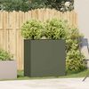 vidaXL Sadilnik Olive Green 80x40x80 cm Hladno valjano jeklo