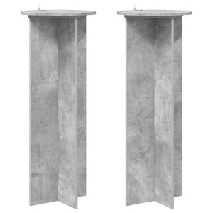 vidaXL Stojalo za rastline 2 kos Betonsko siva &Oslash;40 x 100 cm