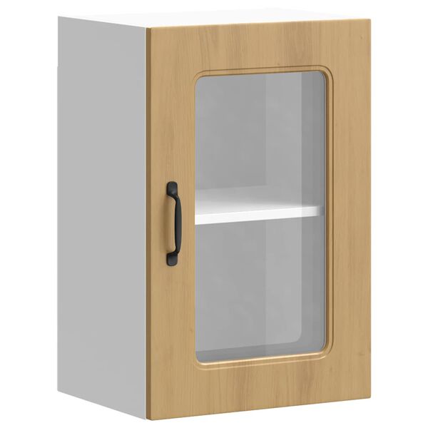 vidaXL Kuhinjska stenska omarica s steklenimi vrati Kalmar artisan