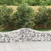 vidaXL Obokane gabion košare 4 kosi 200x50x40/60 cm pocinkano železo