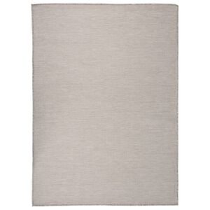 vidaXL Zunanja preproga plo&scaron;čato tkanje 200x280 cm svetlo siva