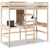 vidaXL Okvir za pograd brez vzmetnice bel 75x190 cm trdna borovina