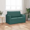 vidaXL Sofa postelja 110cm Temno zelena blago