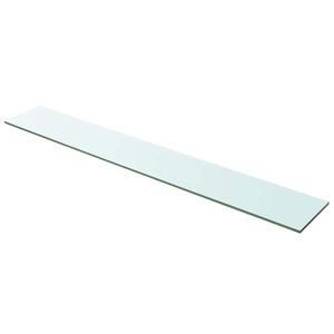 vidaXL Polica Prosojno Steklo 100x15 cm