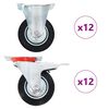 vidaXL Kolesa 24 kosov 100 mm