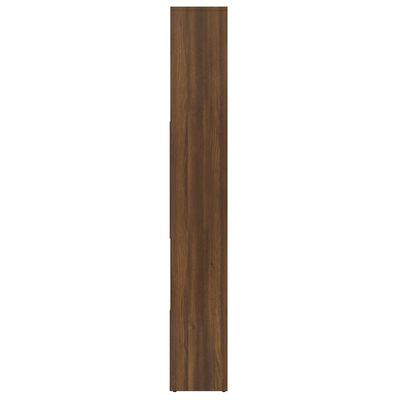 vidaXL Knjižna omara rjavi hrast 67x24x161 cm konstruiran les