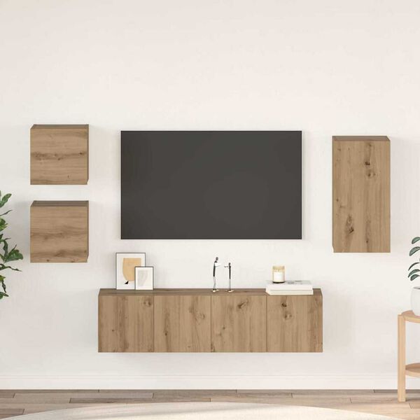 vidaXL Set TV omarice 5 pcs artisan hrast 30.5 x 30 x 60 cm