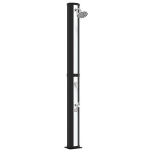 vidaXL Sončna prha s tu&scaron;em in pipico 40 l PVC, ABS, Cinkova zlitina