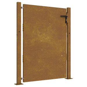 vidaXL Vrtna vrata 100x125 cm kortensko jeklo