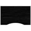 vidaXL Mizna plo&scaron;ča temno rjava 80x60x2,5 cm trdna hrastovina
