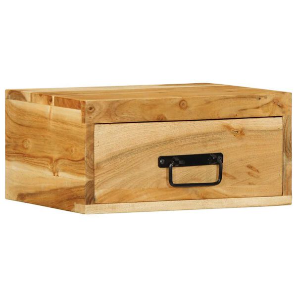 vidaXL Stenske nočne omarice 2 kosa trden akacijev les