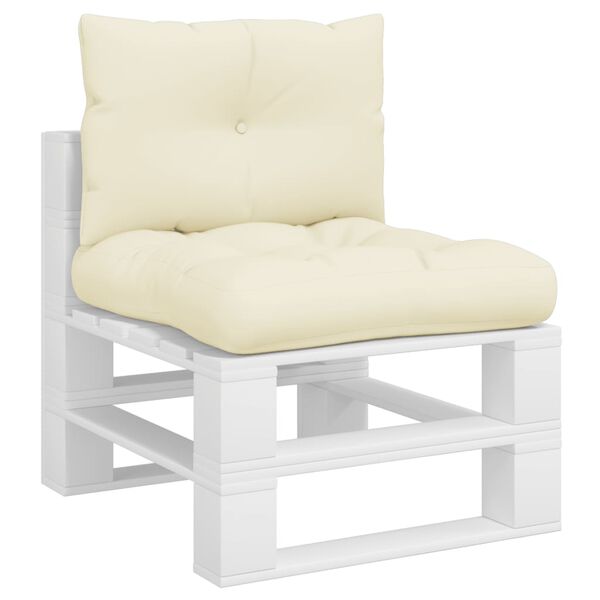 vidaXL Blazine za palete 2 kosa krem blago