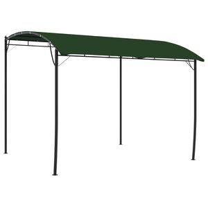vidaXL Paviljon 3 x 3 x 2,55 m Zelena Tkanina in aluminij 180
