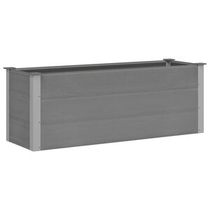 vidaXL Visoka greda WPC 150x50x54 cm siva
