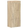 vidaXL Kopalna stenska omarica TULUM Sonoma hrast 37 x 24,5 x 86 cm