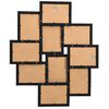 vidaXL Foto okvir za 10x(10x15 cm) fotografij črn MDF