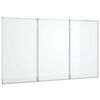 vidaXL Magnetna tabla zložljiva 150x80x1,7 cm aluminij