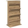vidaXL Regal za revije Umetni hrast 70 x 41 x 126 cm Konstruiran les