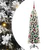 vidaXL Umestno božično drevo Zelena 150 cm PVC in Jeklo in Plastika