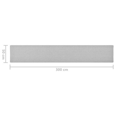 vidaXL Tepih tekač svetlo siv 50x300 cm
