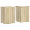 vidaXL Stojalo za rastline 2 kosa sonoma hrast 20x20x30 cm inž. les