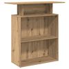 vidaXL Sprejemna miza artisan hrast 100x40x104 cm inženirski les