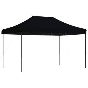vidaXL Zložljivi pop-up &scaron;otor za zabave črn 440x292x315 m