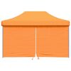 vidaXL Zložljivi pop-up šotor za zabave 4 stranice oranžna