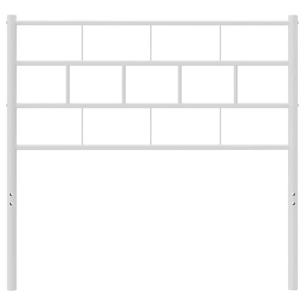 vidaXL Kovinsko vzglavje belo 107 cm