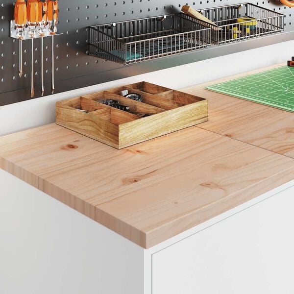 vidaXL Garažna omara za shranjevanje bela 40x51x85 cm trdna borovina