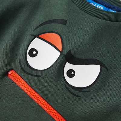 Otroški pulover temno zelen 92