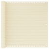 vidaXL Balkonsko platno krem 90x600 cm HDPE