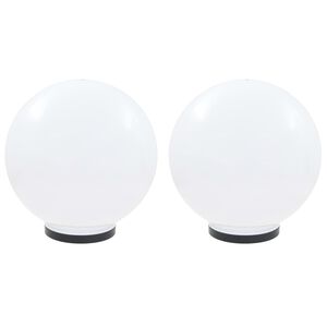 vidaXL LED okrogle svetilke 2 kosa krogla 40 cm PMMA