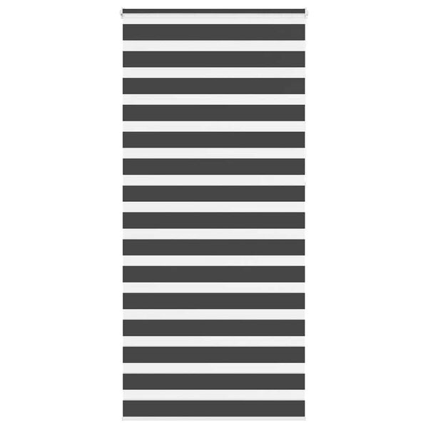 idaXL Zebra senčilo črna 95x230 cm tkanina &scaron;irina 90,9 cm poliester