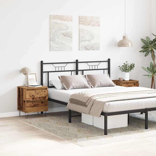 vidaXL Nočna omarica 2 pcs Star les 40 x 35 x 50 cm Konstruiran les