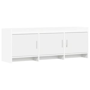 vidaXL TV omarica 130 x 33 x 47 cm Bela Inženirski les