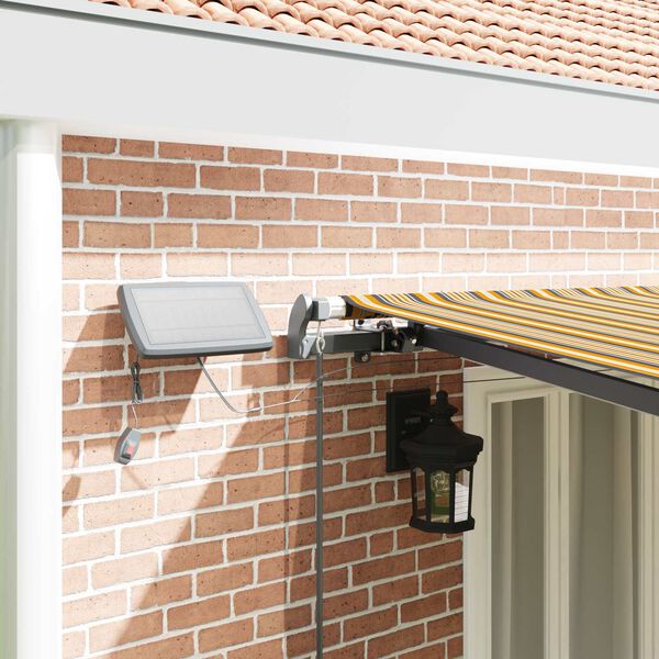 vidaXL Retraktilna tenda z LED lučmi večbarvno 600 &times;300 cm blago