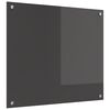 vidaXL Kuhinjski panel Temno siva 70 x 60 cm kaljeno steklo