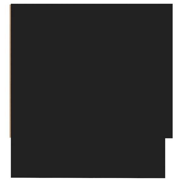 vidaXL Garderobna omara črna 100x32,5x35 cm iverna plošča