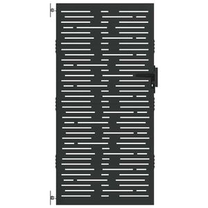 vidaXL Vrtna vrata 85x200 cm iz kortenskega jekla kvadratna oblika