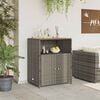 vidaXL Za omarice Siva 70 x 50 x 87 cm Poliester in Roly Rattan