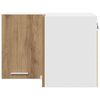 vidaXL Viseča omarica Artisan hrast in bela 57 x 57 x 40 cm