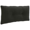 vidaXL Hrbtna blazina PUTTEN 100% poliester Črna 70 x 40 x 10 cm