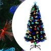 vidaXL Umestno božično drevo Zelena 120 cm PVC