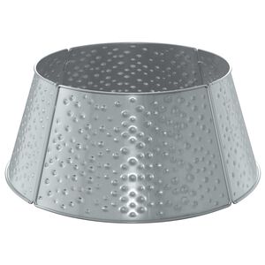 vidaXL Krilo za božično jelko Oblika stožca Srebrna &Oslash; 62 x 25 cm Jeklo