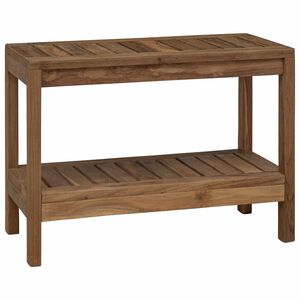vidaXL Stranska miza za kopalnico Naravna 60 x 30 x 45 cm