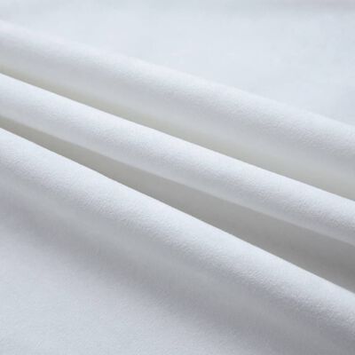 vidaXL Zatemnitvene zavese z obročki 2 kosa umazano bele 140x225 cm