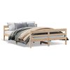 vidaXL Posteljni okvir brez vzmetnice 120x200 cm trdna borovina