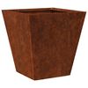 vidaXL Garden Planters 2 kosa 30x30x30 cm Weathering Steel