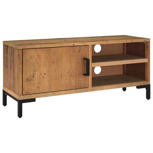 vidaXL TV omarica rjava 90x30x40 cm trdna borovina